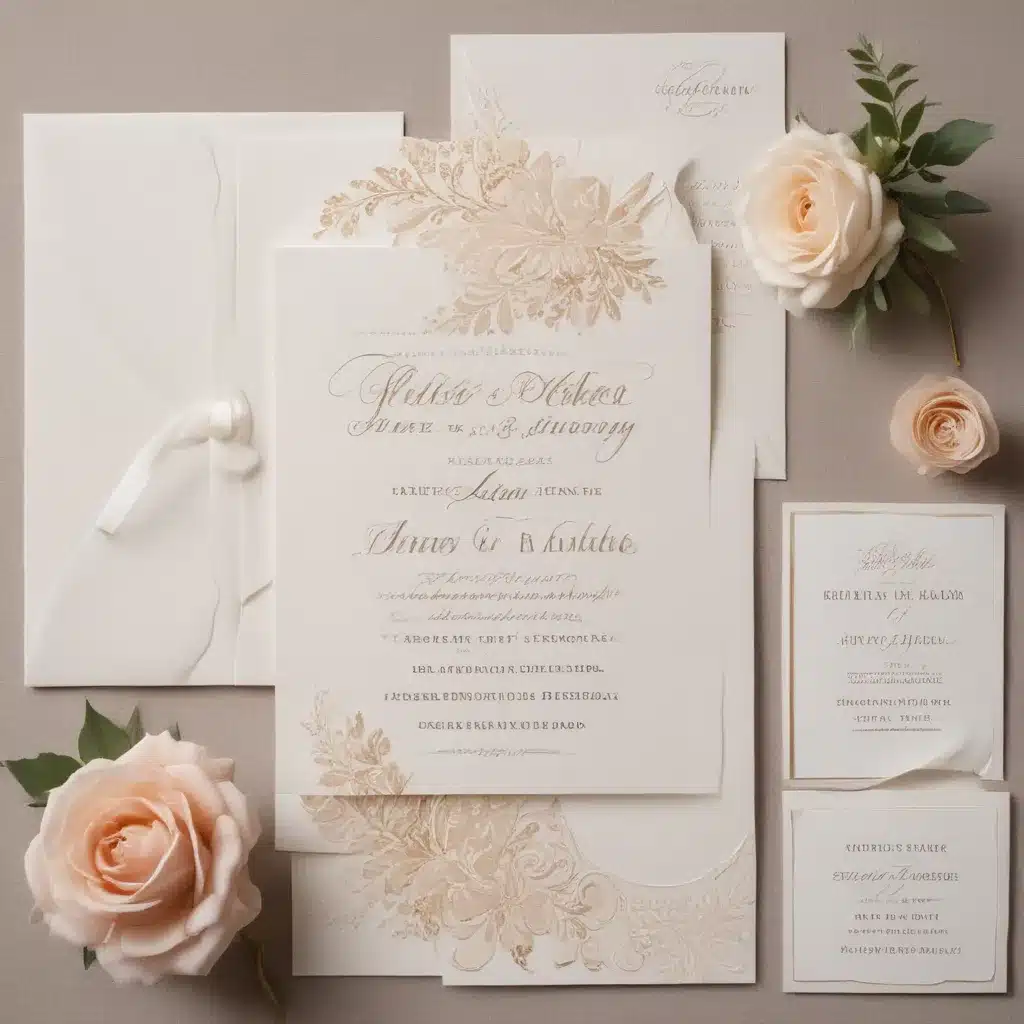 Perfecting the Art of Luxury Wedding Stationery Suite Design