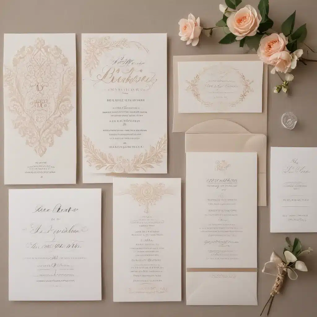 Perfecting the Art of Luxury Wedding Stationery Suite Designs