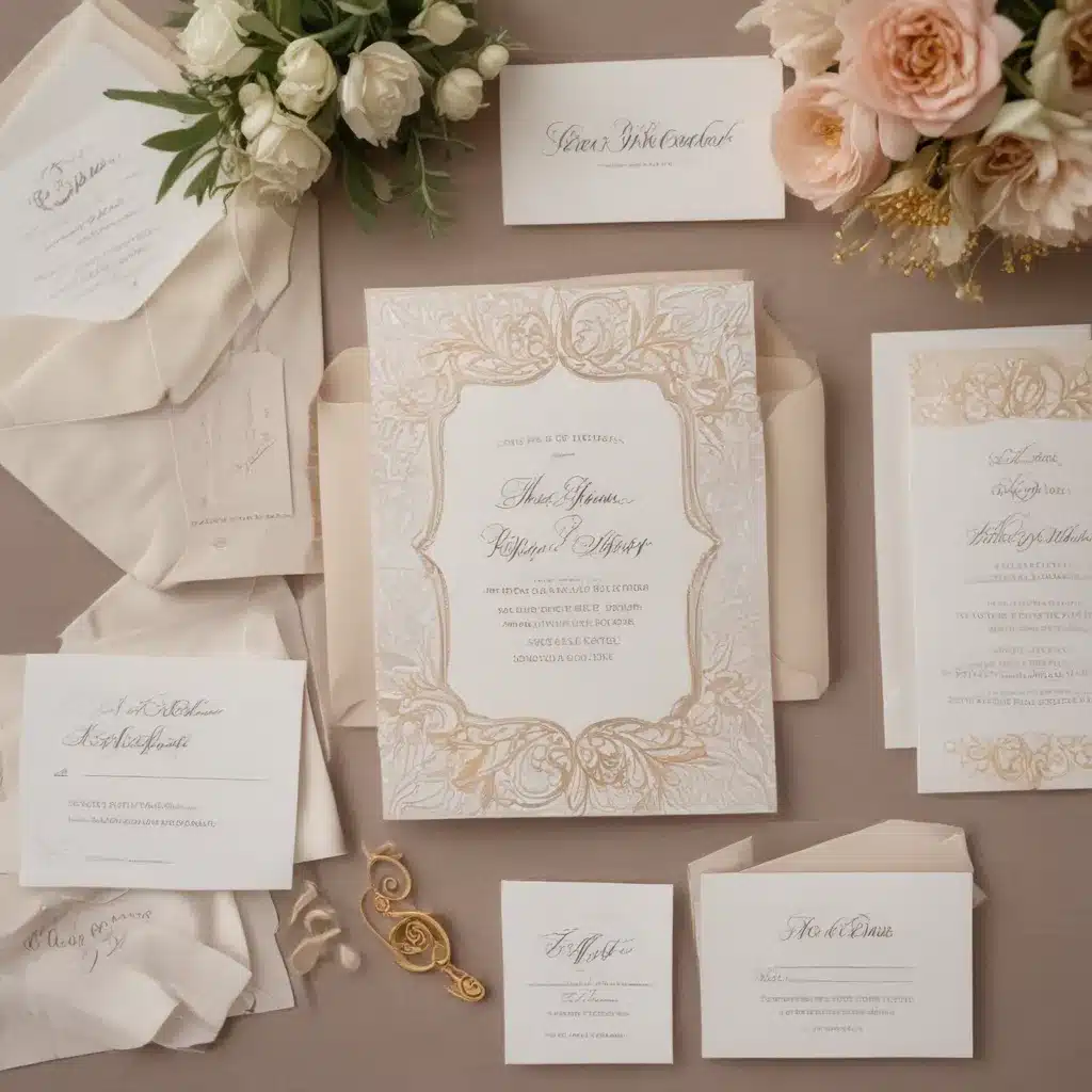 Perfecting the Art of Luxury Wedding Stationery Suites